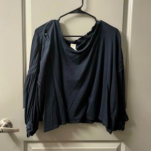 Free People Buffy Balloon Sleeve Top
